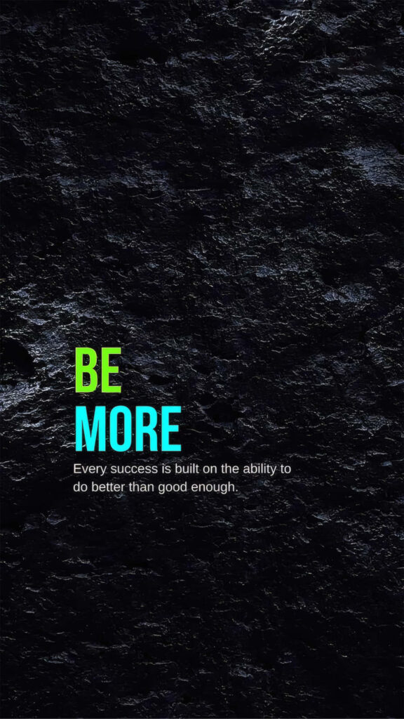 Be More Success Mindset and Manifestation Motivation Aesthetic Wallpaper