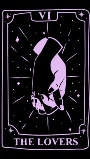 The Lovers Tarot Card Aesthetic Spiritual Meaning Phone Wallpaper