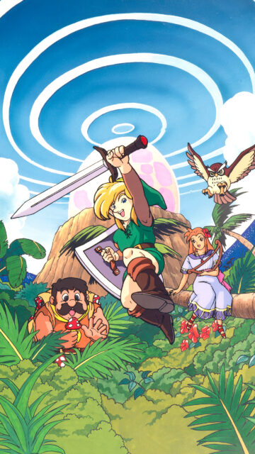 The Legend of Zelda Link's Awakening Mobile Wallpaper