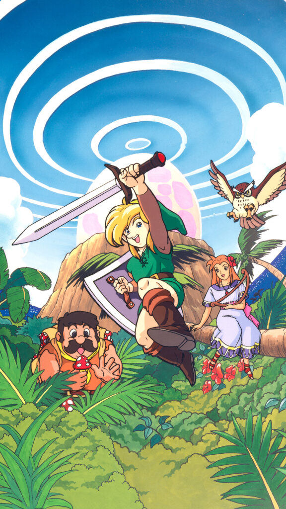 The Legend of Zelda Link's Awakening Mobile Wallpaper