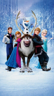 Frozen Characters Group Portrait Mobile Wallpaper