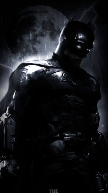 The Batman Noir Cinematic Style Mobile Wallpaper