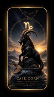 Stunning Capricorn Zodiac Sign Art for Ambition and Discipline Wallpaper