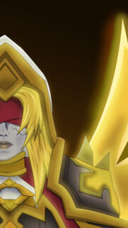 Legion Commander Dota 2 Golden Aesthetic Mobile Wallpaper