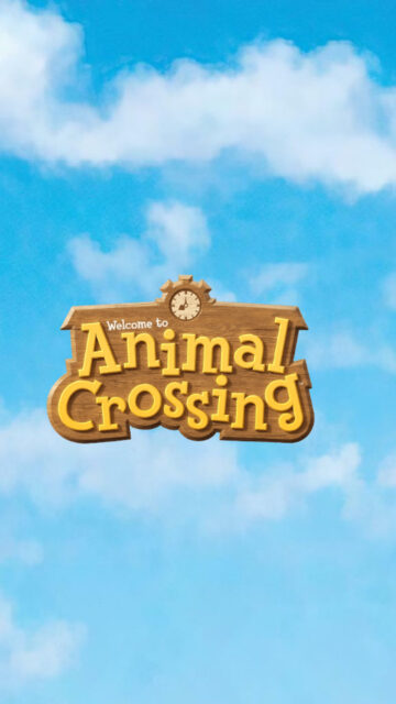Animal Crossing Logo Mobile Wallpaper