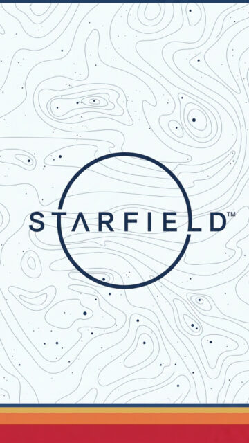 Starfield Topographical Abstract Mobile Wallpaper
