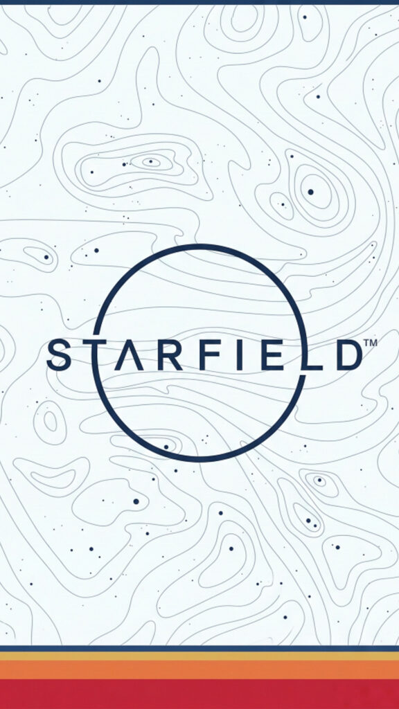 Starfield Topographical Abstract Mobile Wallpaper