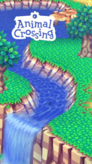 Animal Crossing River Scene Mobile Wallpaper or Phone Wallpaper