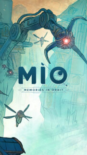 MIO: Memories in Orbit Stylized Robot Illustration Mobile Wallpaper