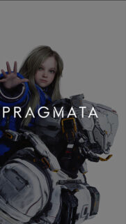 Pragmata Girl and Mecha Armor 4K Mobile Wallpaper