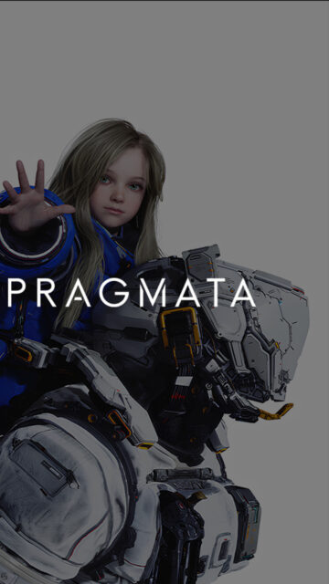 Pragmata Girl and Mecha Armor 4K Mobile Wallpaper