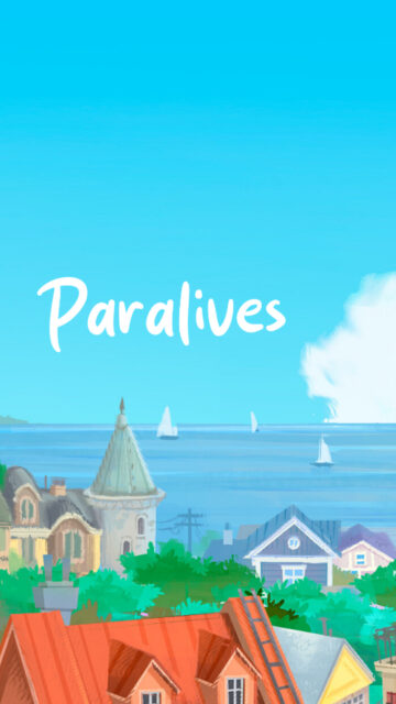 Coastal Townhouse Scenery Mobile Wallpaper