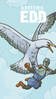 Fantasy Knight and Giant Bird Mobile Wallpaper