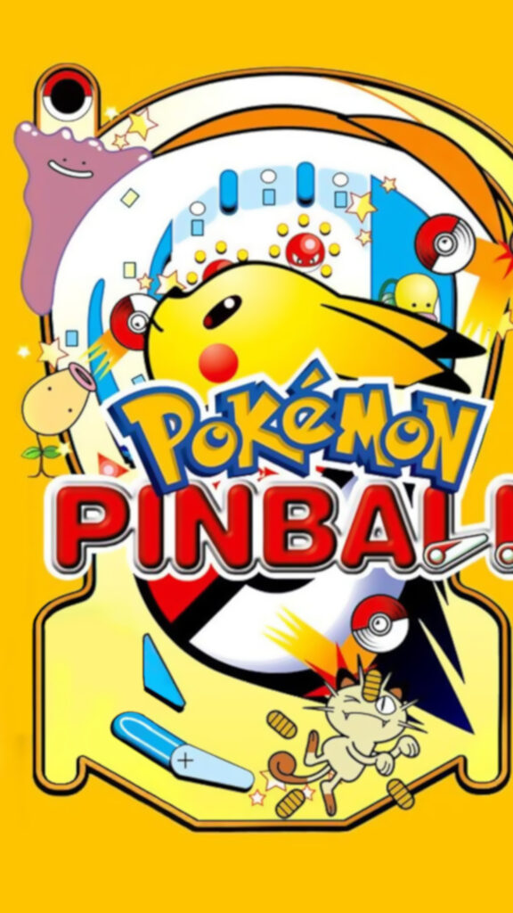 Pokemon Pinball Classic Game Title Screen Mobile Wallpaper
