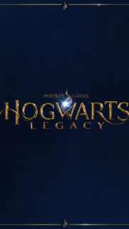 Hogwarts Legacy Golden Logo Dark Mobile Wallpaper