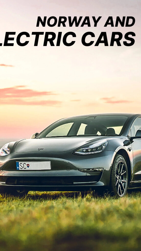 Sleek Tesla Model 3 at Sunset Mobile Wallpaper