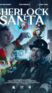 Sherlock Santa Movie Poster Mobile Wallpaper