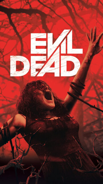 Horror Film Evil Dead Cinematic Red Forest Mobile Wallpaper