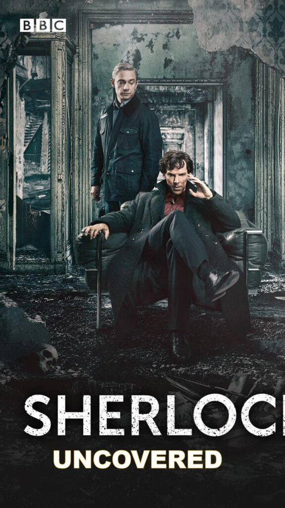 Benedict Cumberbatch and Martin Freeman Sherlock Mobile Wallpaper