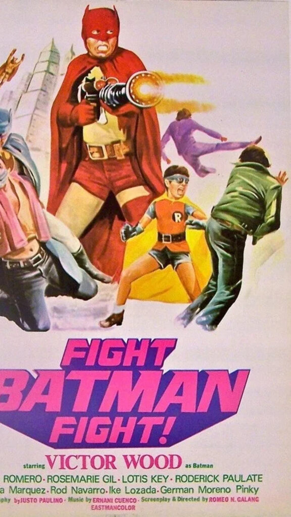 Vintage Fight Batman Fight Philippines Movie Poster Mobile Wallpaper