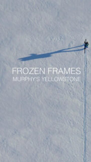 Minimalist Aerial Skier Snow Landscape Mobile Wallpaper