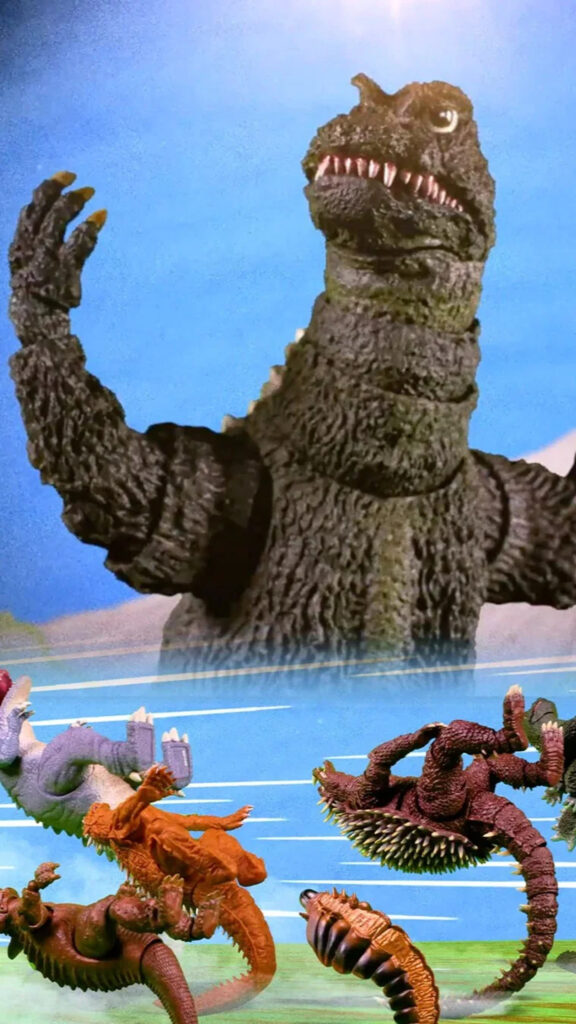 Godzilla Versus Kaiju Battle Art Mobile Wallpaper
