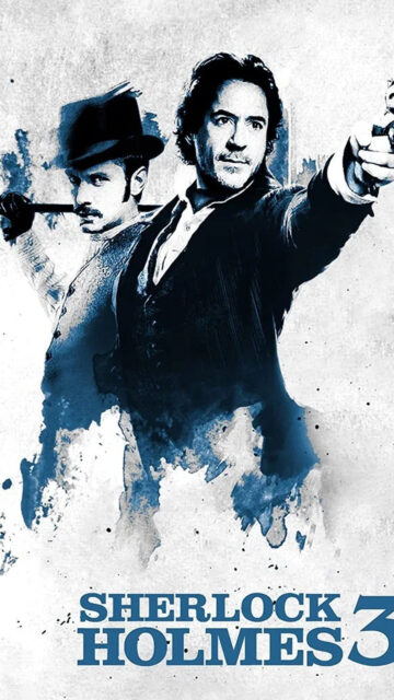 Sherlock Holmes 3 Robert Downey Jr. and Jude Law Mobile Wallpaper