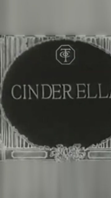 Vintage Cinderella Film Title Card Phone Wallpaper