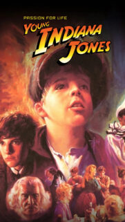 Young Indiana Jones Adventure Painting Mobile Wallpaper