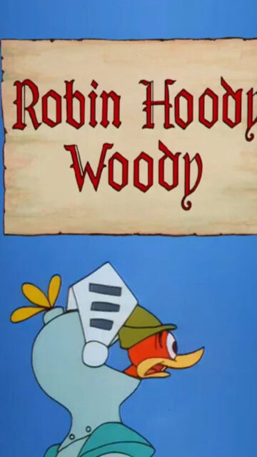 Robin Hood Woody Woodpecker Vintage Cartoon Mobile Wallpaper