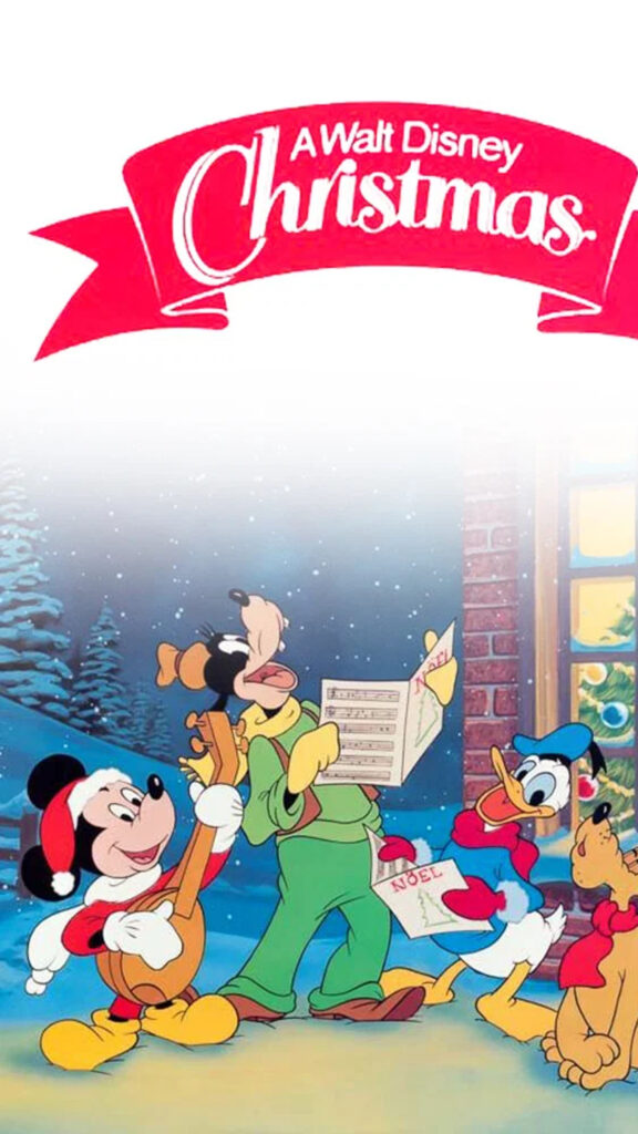 Classic Mickey and Friends Christmas Holiday Mobile Wallpaper