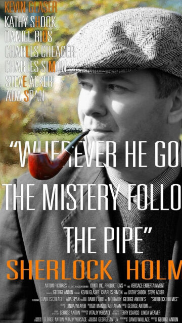 Sherlock Holmes Themed Dramatic Portrait Mobile Wallpaper