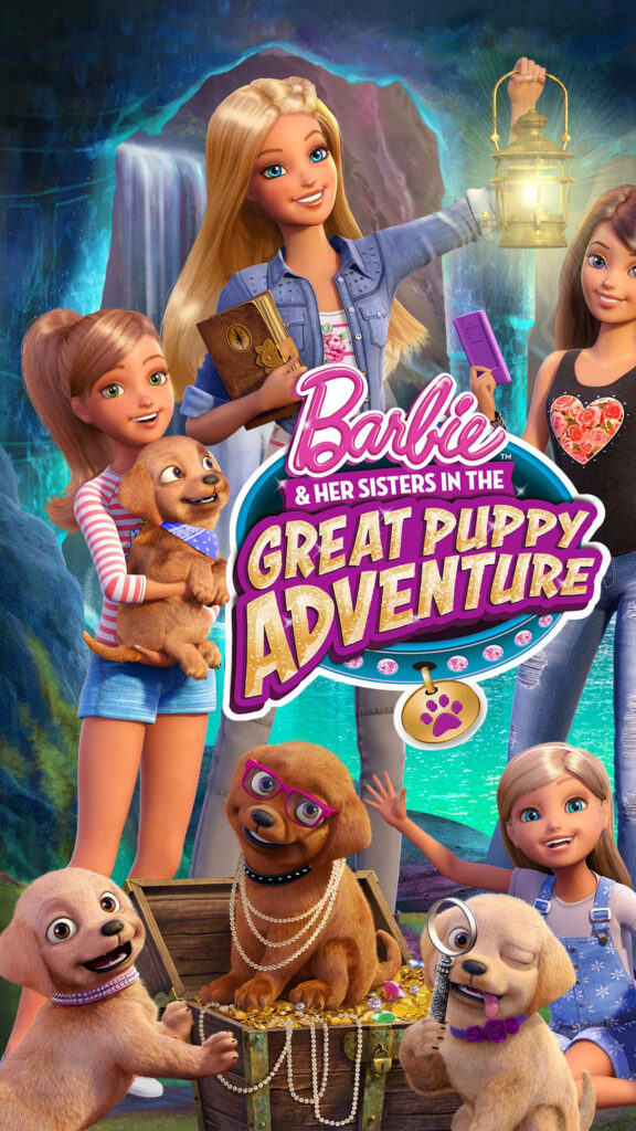 Barbie and Her Sisters in The Great Puppy Adventure Mobile Wallpaper