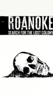 Roanoke Lost Colony Skull Monochrome Mobile Wallpaper