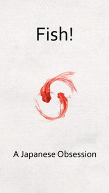 Minimalist Japanese Goldfish Art Mobile Wallpaper