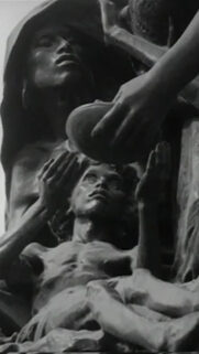 Sculptural Depiction of Suffering and Compassion Mobile Wallpaper