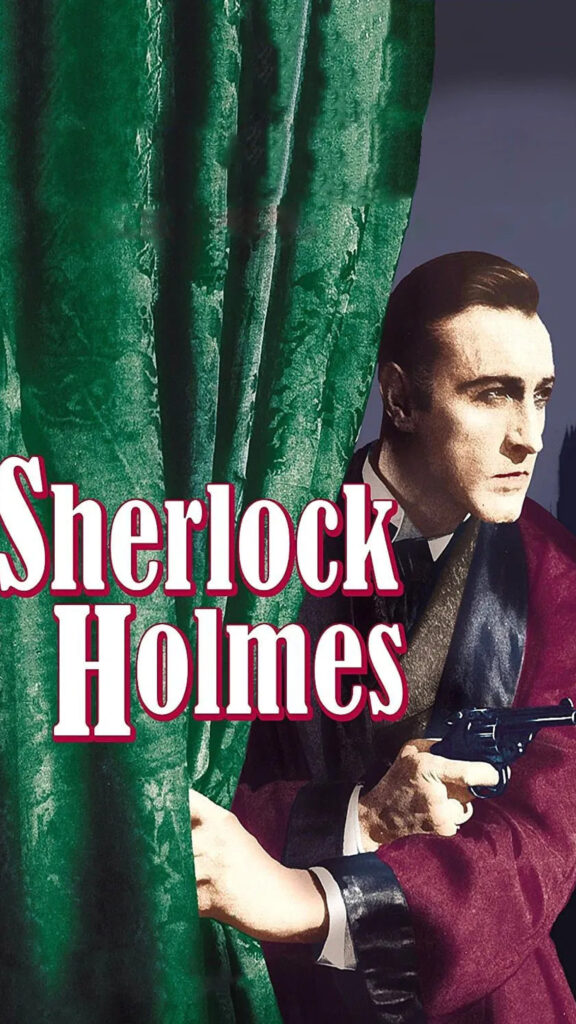 Vintage Sherlock Holmes Detective Portrait Mobile Wallpaper