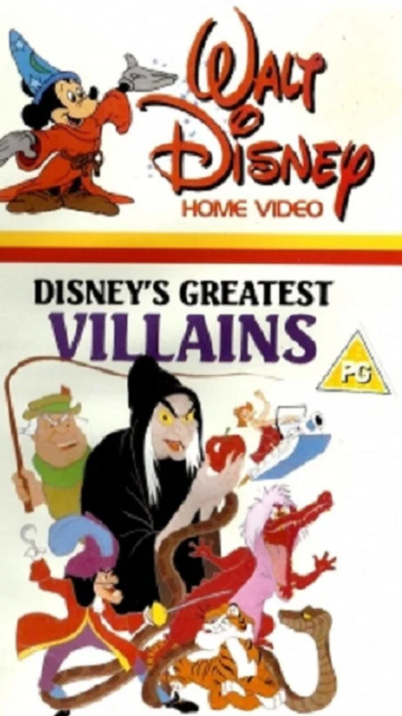 Disney's Greatest Villains VHS Cover Mobile Wallpaper