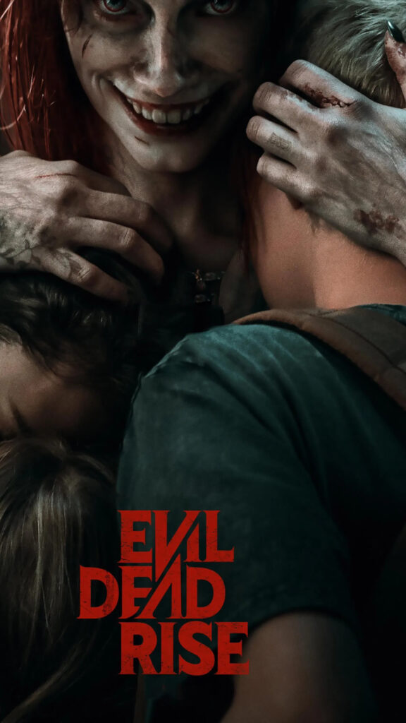 Horror Movie Demon Mother Embracing Children Mobile Wallpaper