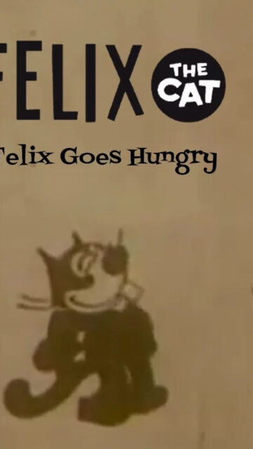Vintage Felix the Cat Hungry Cartoon Mobile Wallpaper