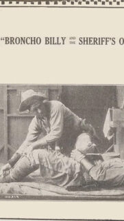 Vintage Broncho Billy Cowboy Movie Still Mobile Wallpaper