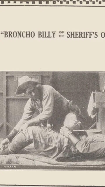 Vintage Broncho Billy Cowboy Movie Still Mobile Wallpaper