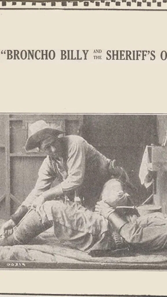 Vintage Broncho Billy Cowboy Movie Still Mobile Wallpaper