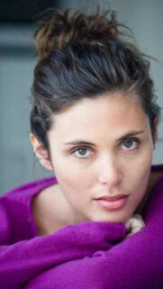 Woman in Purple Sweater Close Up Portrait Mobile Wallpaper