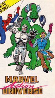 Marvel Action Universe Retro Comic Illustration Mobile Wallpaper