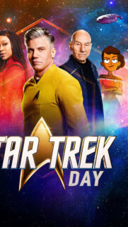 Star Trek Characters Space Exploration Mobile Wallpaper