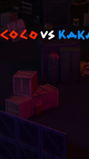 Dark Industrial Crates Isometric View Mobile Wallpaper