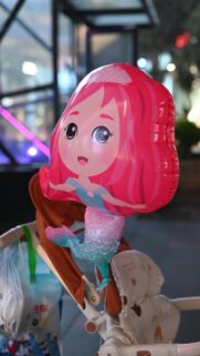 Cute Pink Mermaid Balloon Mobile Wallpaper