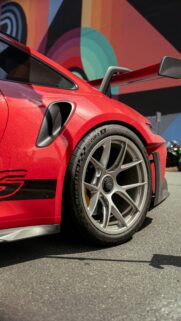 Red Porsche 911 GT3 RS Close-Up Sportscar High-Resolution Phone Wallpaper