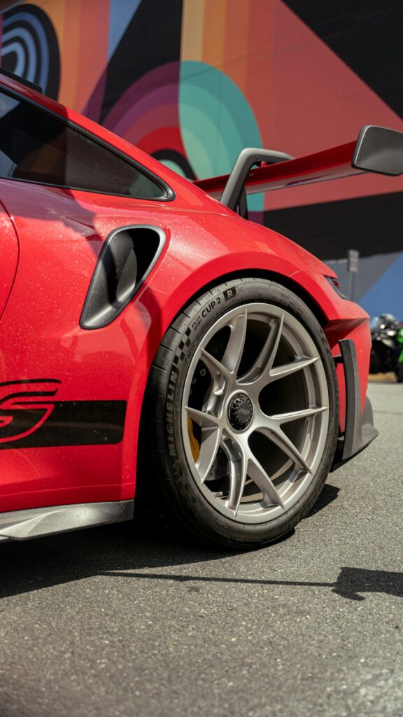Red Porsche 911 GT3 RS Close-Up Sportscar High-Resolution Phone Wallpaper